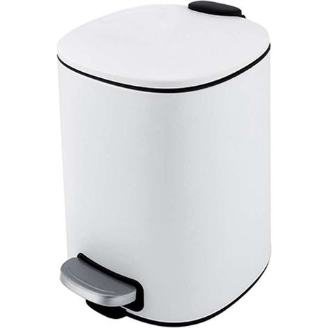 Nimco Mistkübel - Abfalleimer, 5 l , Weiß matt KOS 9005-05