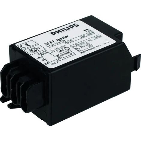 Acelerador de lámpara HPI Philips negro 250-400 vatios