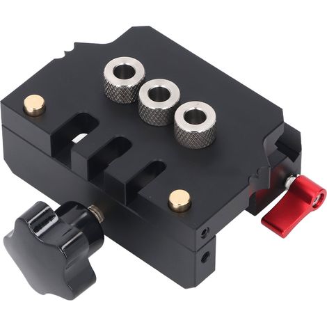 Gabarit de perçage autocentrant pour chevilles en aluminium portable, guide de positionnement pour travaux du bois (1/5)