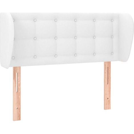 Maison Exclusive - Kopfteil mit Ohren Weiß 103x23x78/88 cm Kunstl (1/5)
