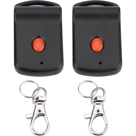 Porte-clés de télécommande de porte, émetteur de porte de garage automatique en plastique noir 276W 23A 12V pour multicode 300 MHz (1/5)