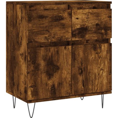 Maison Exclusive - Aparador madera contrachapada color roble ahum