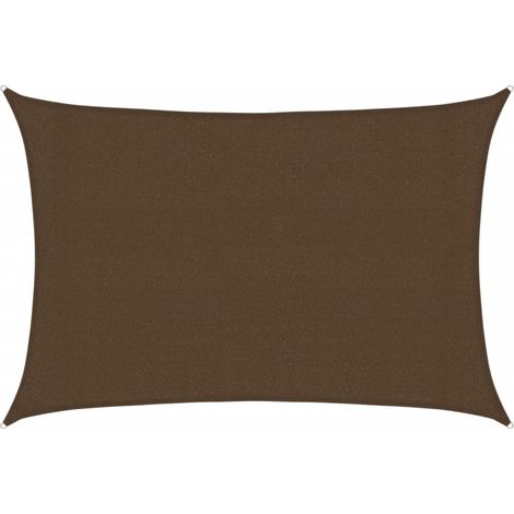 Maison Exclusive - Sonnensegel 160 g/m² Braun 3x5 m HDPE (1/5)