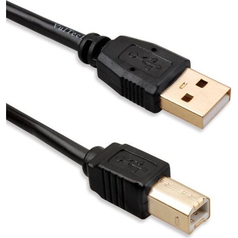 Vultech US21302 cavo USB 1,8 m USB 2.0 USB A USB B Nero (1/2)