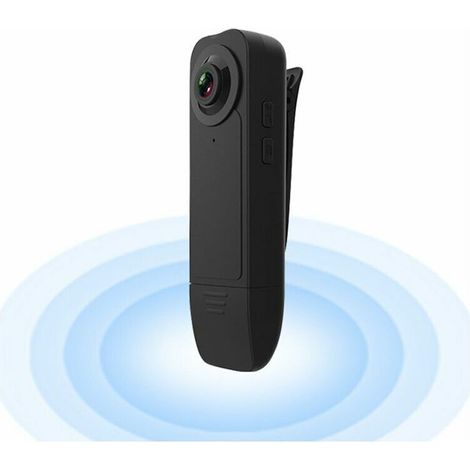 Mini Caméra Corporelle 1080P Full HD Poitrine Clip Arrière Caméras Clip Arrière Portable HD Vision Nocturne Mini Sports Motion Cam Enregistreur Vidéo Extérieur Portable pour Voiture Vélo Bureau à Domi