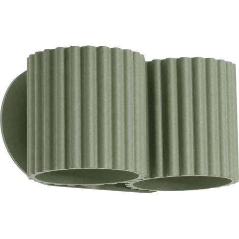 Applique Aura verde oliva 21x10x12cm Alluminio Sollux (1/5)