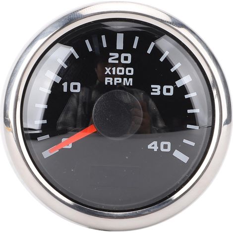Compteur de régime Toivize CX6225 52mm Horamètre LED 7 couleurs pour Camion Tracteur Voiture Bateau (1/5)