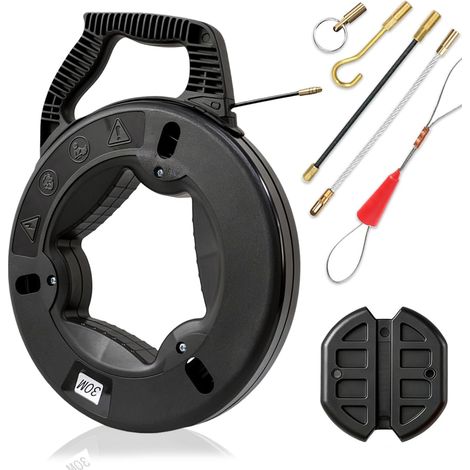 Aiguille Électricien 30m Tire Fils en Fibre de Verre Electrique Fish Tape (1/5)