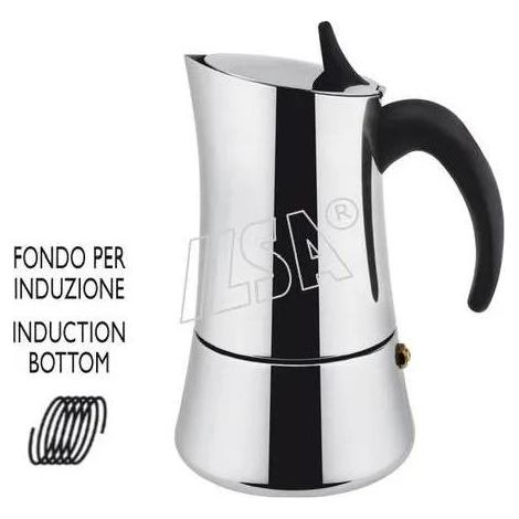 Cafetera Ilsa Elly acero inoxidable 6 tazas inox