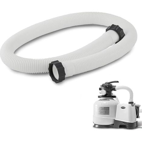 Manguera de piscina de 38 mm, manguera de repuesto de 150 cm, manguera flexible para bomba de piscina y aspiradora, para bomba de filtro Intex