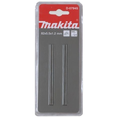Makita D-07945 82mm Reversible TCT Planer Blades Twin Pack - Fits Bosch Dewalt