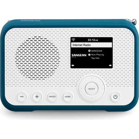 SANGEAN WFR-39 WHITE BLUE / RADIO PORTÁTIL