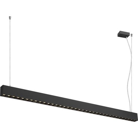 Suspension GLENOS® PRO 15 m DALI UGR16 longueur 210 cm 3000K 75° noir - SLV - 1010514