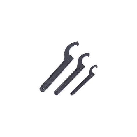 1x Clé à crochet réglable 28-32mm, clés à ergot, clé tricoise universelle, pour la fixation ou le démontage des écrous ronds et des couvercles de compteurs d'eau sur les machines-outils (1/4)