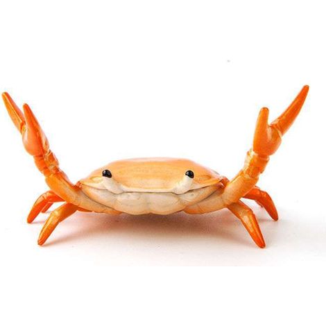 Creative mignon crabe porte-stylo haltérophilie crabe porte-stylo support support de rangement cadeau papeterie(orange)