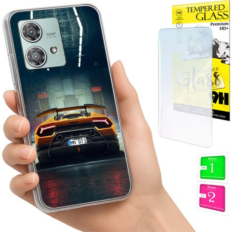 Custodia per Motorola Edge 40 Neo Photo Cover Case Back Case + Vetro 9H (1/5)