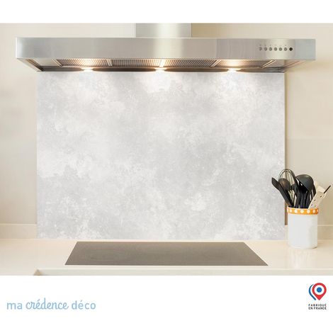 Fond de hotte : Béton ciré - Verre trempé - 90 cm - 60 cm (1/5)
