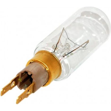 Bombilla 40W 230V  Conexión 2 Terminales Faston  Referencia Original 481213428078  Compatible con Whirlpool, Smeg e Ignis
