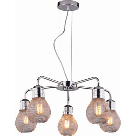 Lampadario Candellux Gliva 35-58669 5xE27 cromo metallo (1/2)