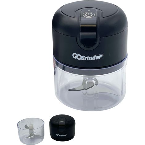 GO GRINDER LIVINGTON CHOPPER - VENTEO - Kabelloser elektrischer Fleischwolf - Einfache Bedienung - Wiederaufladbar - Zerquetschen/Zerkleinern/Tranchieren/Hacken - Inklusive USB-Kabel - Widerstandsfähi