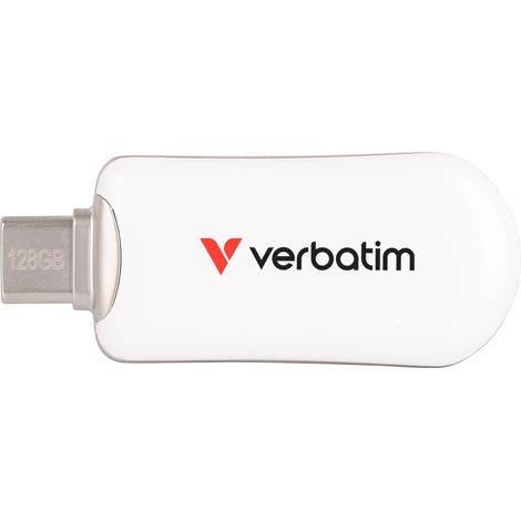 Pendrive USB-C 3.0 da 128 GB Verbatim Plectra bianca