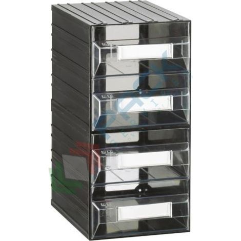 Cassettiera modulare "MOBIL101" con 4 cassetti - Trasparente - Mobil Plastic (1/2)