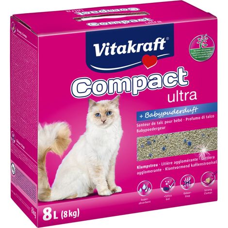 Vitakraft Katzenstreu Compact ultra Plus - 8 kg