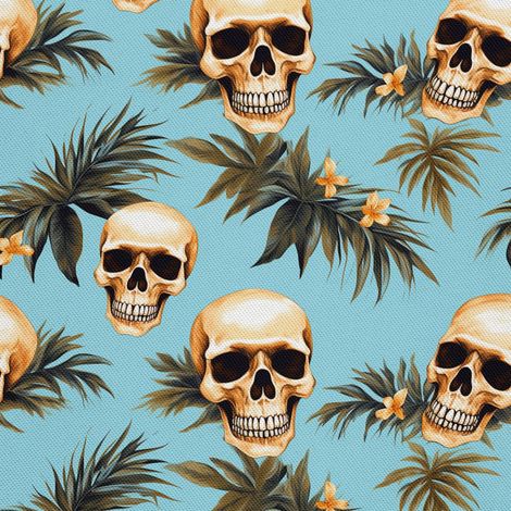 Tela Oxford decorativa para exteriores - Motivo de calavera I DX4914 (1/5)