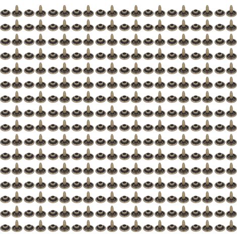 500 Rivets Métalliques 8mm Double Plats Bords Polis Électroplaqués Bronze - Clous pour Cuir, Bricolage & Accessoires (1/5)