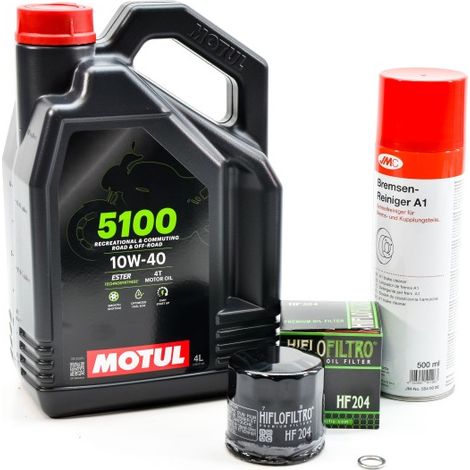 Kit Entretien Vidange Standard pour YAMAHA XV 950 de 2014 à 2021 - MOTUL 5100 10W40 4L