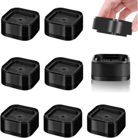 8 Pièces Rehausseur Pieds de Lit Empilable, Rehausseur Meuble 3.5cm, Rehausseurs de Meubles Antidérapant, Diamètre Intérieur 5 cm, pour Chaises, Canapés, Machines à Laver (1/4)