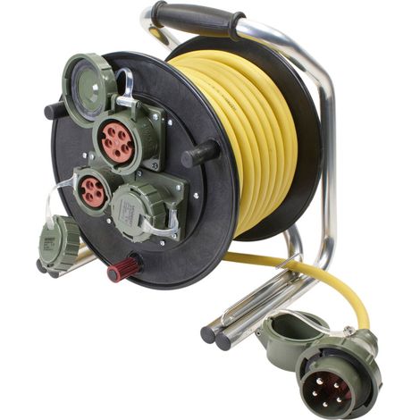 Enrouleur de cble pompier 400 V, 16 A, CEE