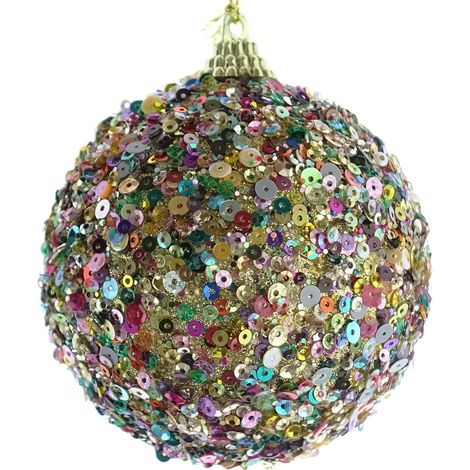 Weihnachtskugel Bunt aus Schaumstoff Ø 8cm - Kunststoff