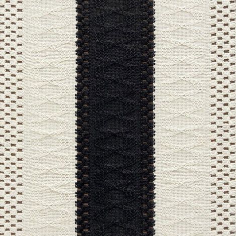 Chemin de table bohème bicolore - Motif dentelle bicolore tissé à la main - Décoration champêtre - Idéal pour les tables à manger (1/5)