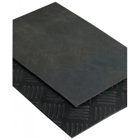 Natte à effet martelé l. 1,4 m L. 10 m épaisseur 3 mm noir NR/SBR rouleau MÖLLER (Par 14)