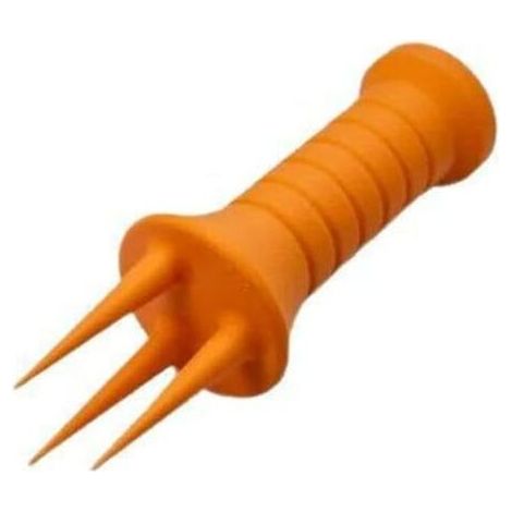 Lot de 2 fourchettes de jardinage ergonomiques pour désherbage, aérateur de sol, outils de jardinage imprimés en 3D, support de croissance des plantes (orange) (1/5)