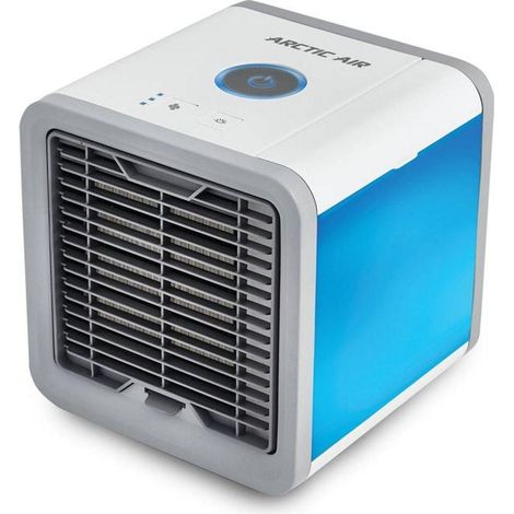 Refroidisseur d'air compact et portable – Technologie Hydro-Chill – 3 niveaux de vitesse – Réservoir 0,75L – Silencieux jusqu'à 8h – Mediashop