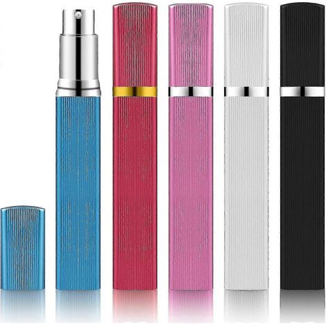 Lot de 5 flacons vaporisateurs de parfum vides et rechargeables, format mini portable de 12 ml. (1/4)