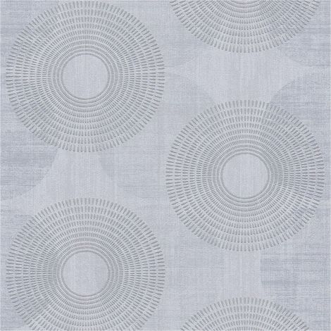 Graphic wallpaper wall Profhome 378321 non-woven wallpaper slightly textured with graphical pattern glittering grey 5.33 m2 (57 ft2) (1/5)