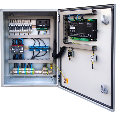 CUADRO ELECTRICO DE CONMUTACIÓN AUTOMÁTICA (ATS) 4 POLOS TRIFÁSICO 25 AMP CONTACTORES (1/2)
