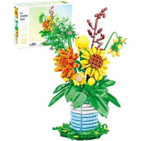 Ecleanfy-Ensemble de bouquets de fleurs - Jeu de construction en pierre de 962 pièces - fleurs artificielles (1/5)