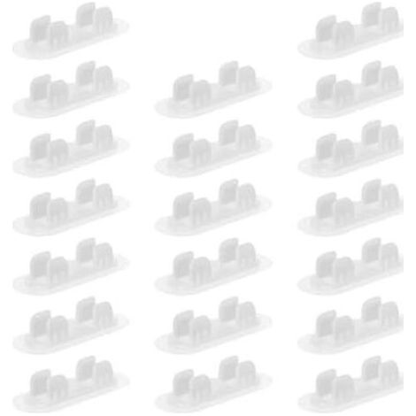 Lot de 20 Clips Auto-adhésifs pour Tuyaux 13-16 Mm, Supports Tuyauterie en Plastique Résistants à L’humidité et Température, Colliers Serrage Faciles Fixer Plomberie - (1/5)