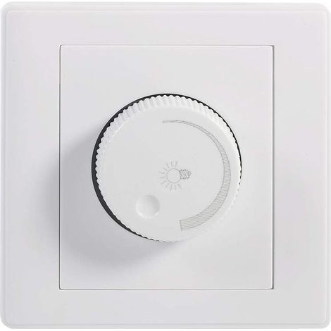Ej.Life 1 Stk. Praktisch zu Hause an der Wand montierter Drehknopf Professionelle Lampenhelligkeitssteuerung Hochwertiger Dimmschalter Neu (1/4)