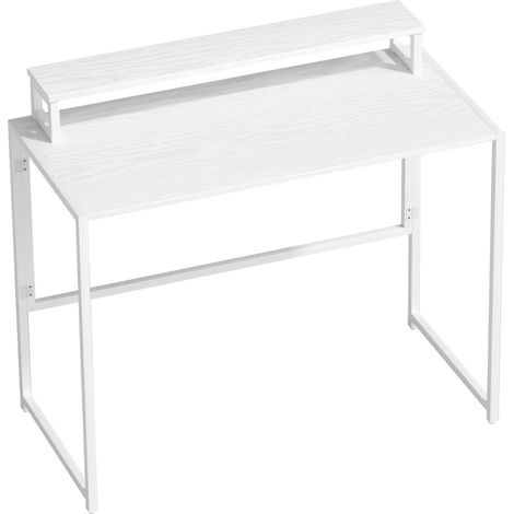 Bureau pliant avec support pour moniteur, 100 x 48 x 87,5 cm, pliable à 5,5 cm (1/5)
