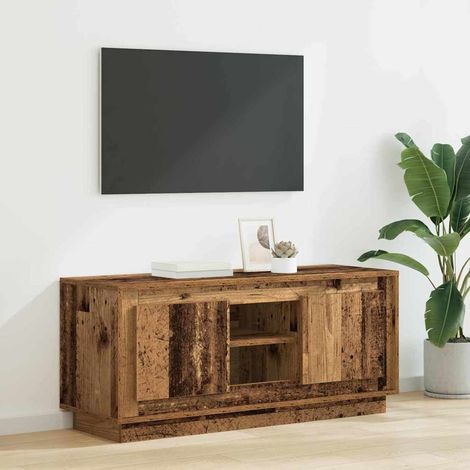 vidaXL Mobile TV Legno vecchio 102 x 35 x 45 cm Legno multistrato