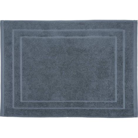 Tappeto da bagno in cotone grigio ardesia 50x70cm - Atmosphera créateur d'intérieur