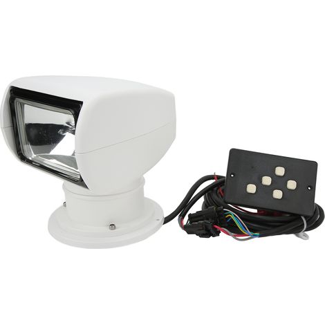 100W IP67 wasserdichter LED-Scheinwerfer mit Fernbedienung, 360°-Drehung, DC12V für Boote, Yachten, LKWs, Autos, verstellbarer Außenscheinwerfer für die Schifffahrt. (1/5)