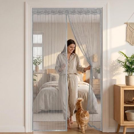 Moustiquaire Porte Balcon Magnétique, Rideau Sans Perçage Anti Mouche (1/5)