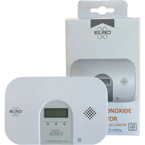 Détecteur de monoxyde de carbone avec écran digital ELRO (1/5)