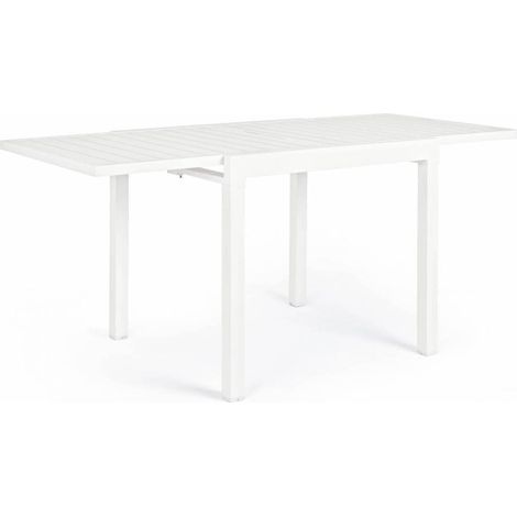 Tavolo allungabile "Pelagius" in alluminio dogato da esterno per giardino e veranda -Antracite / Small / Tavolo + 6 Poltrone (1/4)